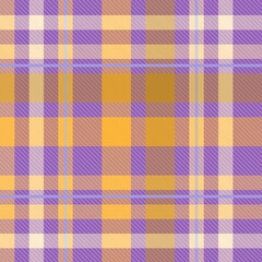 Seamless tartan plaid pattern in  Pink Yellow and Blue