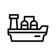 oil tanker icon illustration vector graphic