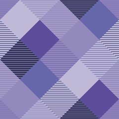 Seamless tartan plaid pattern in  Purple Very Peri Tone