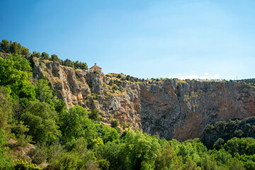 Fototapeta na wymiar monastery on top a of cliff