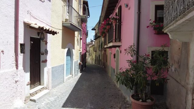 Scenic sight in Tagliacozzo, beautiful village in the Province of L'Aquila, Abruzzo, Italy.
