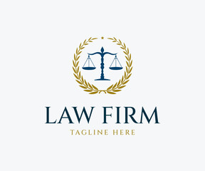 Modern Law Firm Logo Design Template. Attorney Logo Design