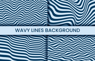 Wavy Lines Abstract Background