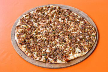 Turkish foods ; Turkish pizza -Lahmacun