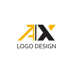 simple letter for company logo design vector