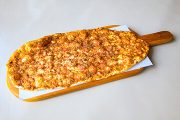 Turkish foods ; Turkish pizza -Lahmacun