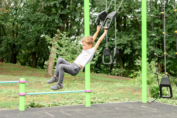 little boy on the playground