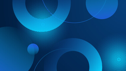 Abstract blue background poster with dynamic. technology network Vector illustration.