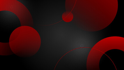 Red black abstract wavy presentation background. Vector illustration design for business presentation, banner, cover, web, flyer, card, poster, game, texture, slide, magazine, and powerpoint.