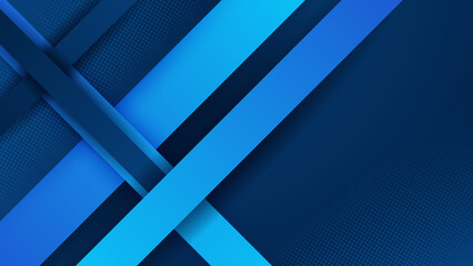 Abstract design with blue geometric background. Blue banner background. Vector abstract graphic design banner pattern background template.