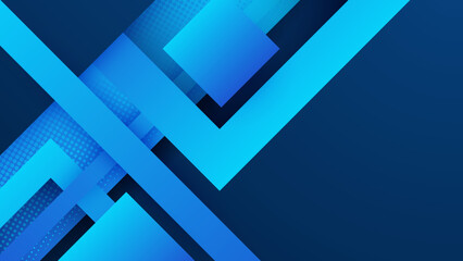 Abstract design with blue geometric background. Blue banner background. Vector abstract graphic design banner pattern background template.