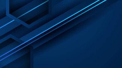 Abstract design with blue geometric background. Blue banner background. Vector abstract graphic design banner pattern background template.