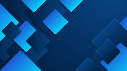 Abstract design with blue geometric background. Blue banner background. Vector abstract graphic design banner pattern background template.