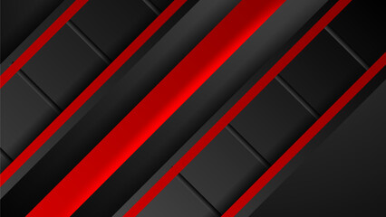 Abstract Metallic Red Black Background, Wallpaper, Frame, Layout. With Blank Space. Design Vector Modern Simple Premium.