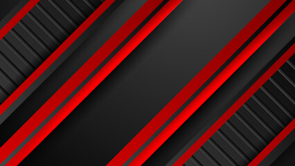 Obraz premium Abstract Metallic Red Black Background, Wallpaper, Frame, Layout. With Blank Space. Design Vector Modern Simple Premium.