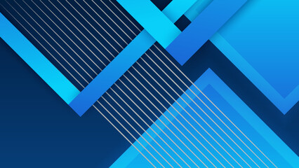 Obraz premium Blue abstract background for business presentation template