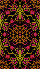 seamless ornament geometric floral tile