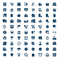 Set of shop icons. Vector illustration