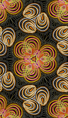 seamless ornament geometric floral tile