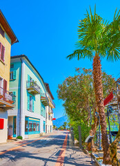 Riva da la Tor promenade, Morcote, Switzerland