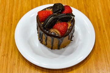 Turkish Dessert Sobiyet  Baklava, mussels baklava and classic baklava with Pistachio . Cevizli, Fistikli Baklava, top view.