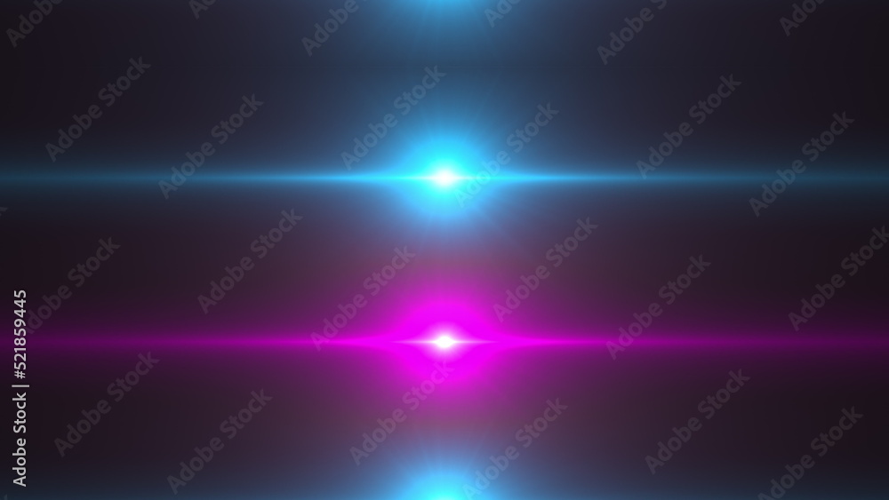 Poster fractal rays with glowing impulse lights. computer generated 3d render
