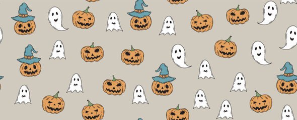 Halloween icon hand drawn illustrations