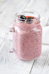 Cherry chia pudding