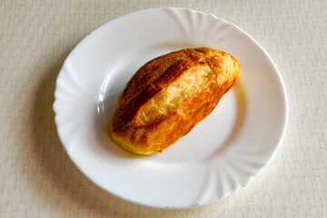 Turkish pastry product , tasty pogaca. Simit, gevrek. Turkish Pastries; peynirli, patatesli, kasarli pogaca, borek, acma, ay coregi at patisserie showcase.