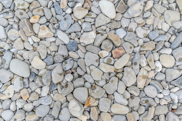 Stones on the sea. Texture of stones. Pebbles by the water. Rest on the sea.