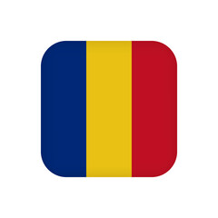 Fototapeta premium Romania flag, official colors. Vector illustration.