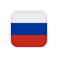 Russia flag, official colors. Vector illustration.