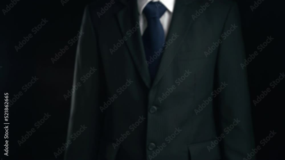 Aufkleber businessman show hologram of global business communication allusive technology. virtual augmented re