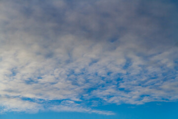 Clouds in the sky. White cloud in the blue sky.