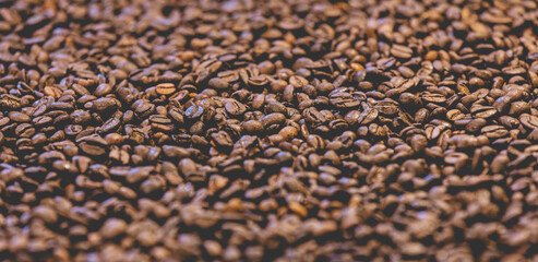 arrière plan de grains de café 