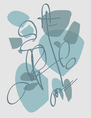 Abstract image for printing -- digital painting - arts background