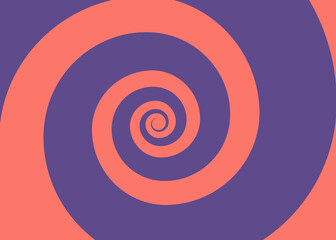 Abstract bold spiral background for print and design. Vector illustration.