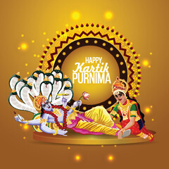Happy kartik purnima celebration backgyround