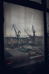 Industrial Time - Shipyard  - obrazy, fototapety, plakaty