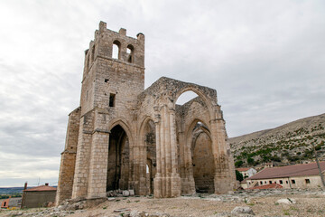 Fototapeta na wymiar Church of Santa Eulalia de Palenzuela (13th-15th centuries). Palencia, Castilla y Leon, Spain