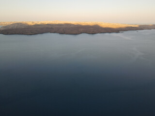 Scenic view to Karlobag small town on Adriatic sea in Croatia