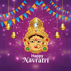 Happy navratri indian festival celebration background