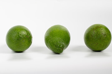 avacado isolated on white