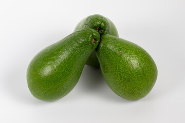 isolated avocado on a white background