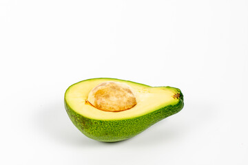 half of avocado front view