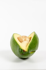 avocado isolated on white background