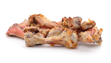 Pile of chicken bones.