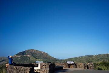 tourists on the mountain