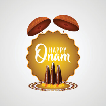 Onam celebration greeting card