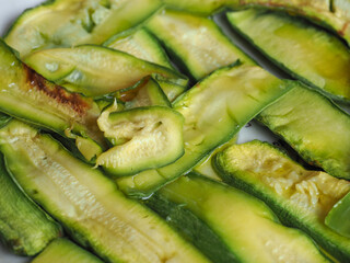zucchini aka courgettes vegetables food background